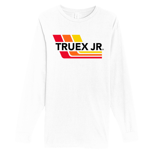 Martin Truex Jr. Retro Stripes Long Sleeve Tee - White