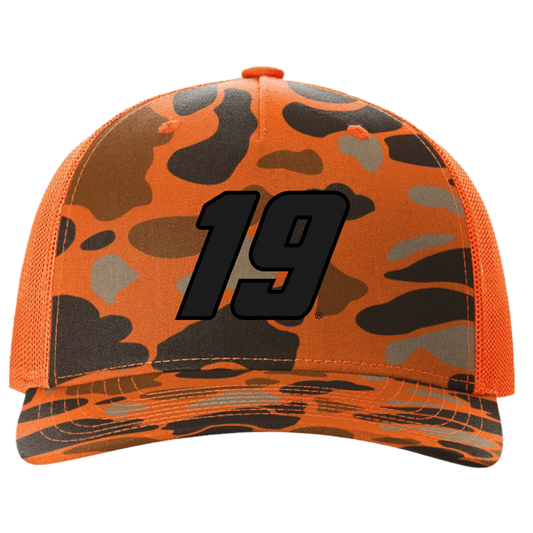 #19 Blaze Orange Duck Camo Hat