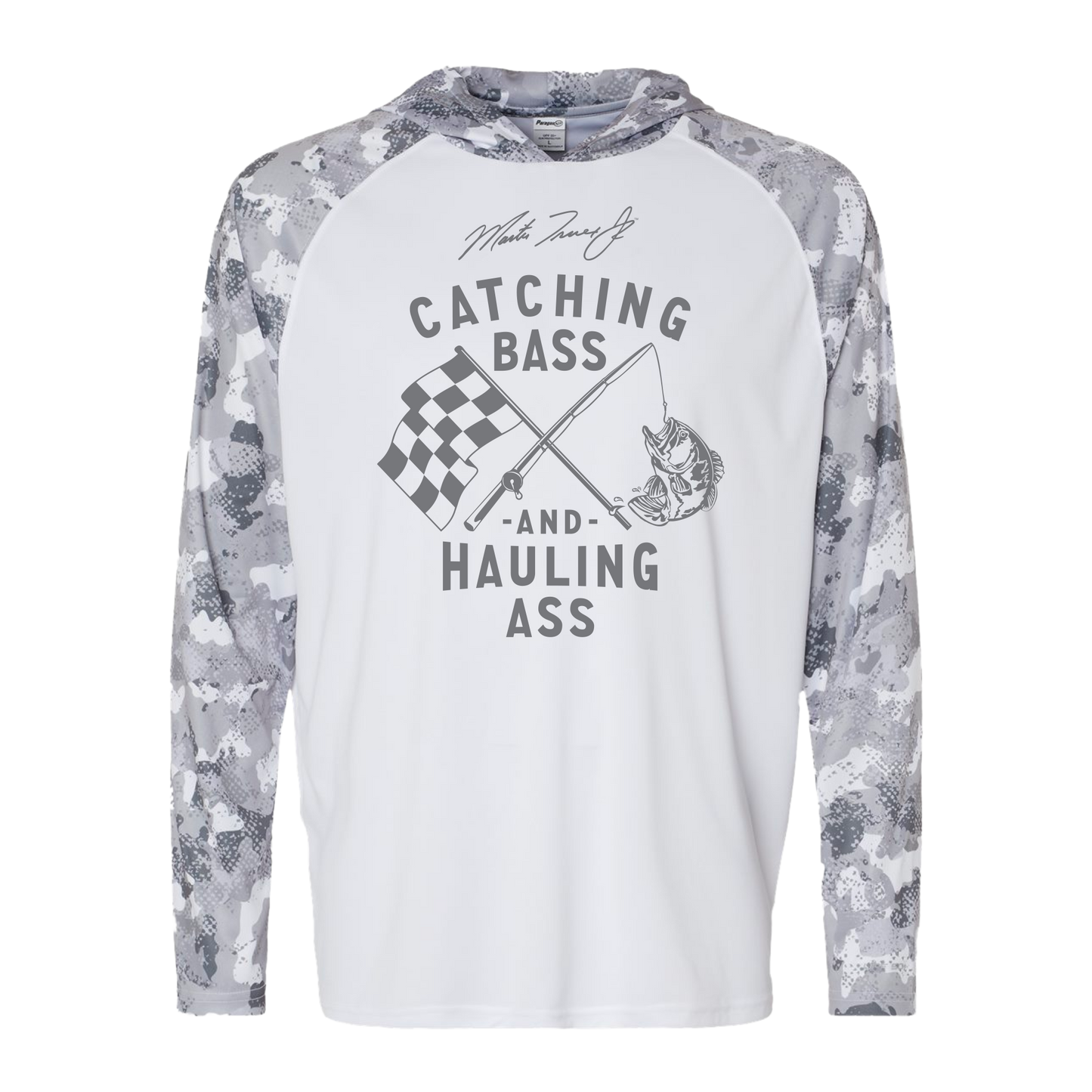 Catching Bass Hooded Performance Long Sleeve