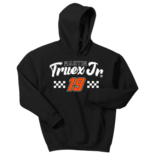 Youth MTJ Sketch Checkers Hoodie - Black